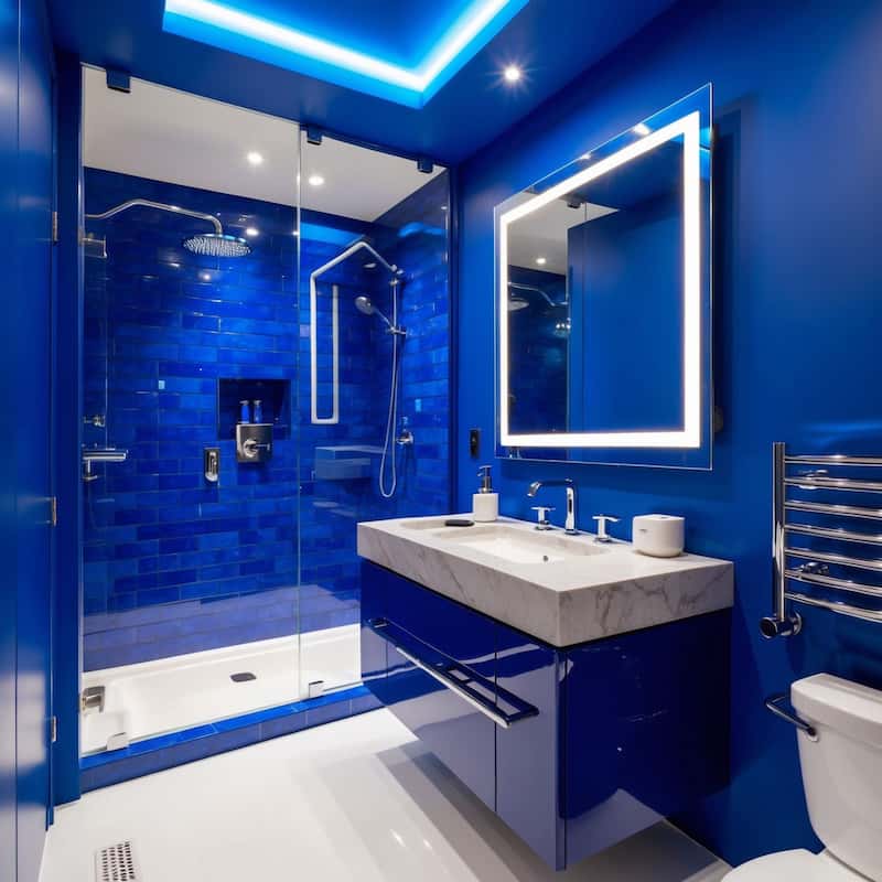 کاشی حمام خاص با طرح‌ های سه‌ بعدی و هنری